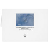 Endeavour Space Shuttle | Famous Words Card (Back Horizontal)