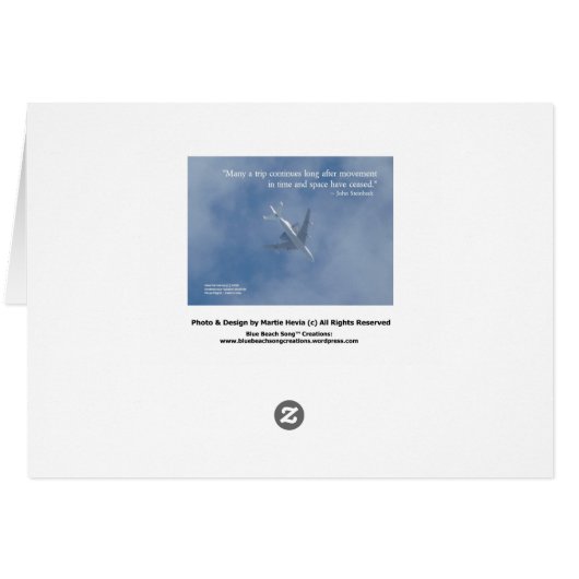 Endeavour Space Shuttle | Famous Words Card (Back Horizontal)