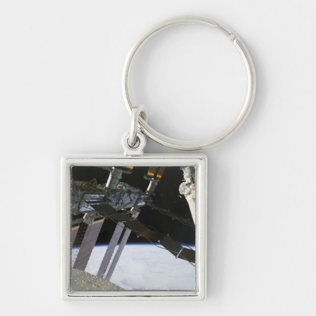 Endeavour's arm amidst International Space Stat Keychain (Front)