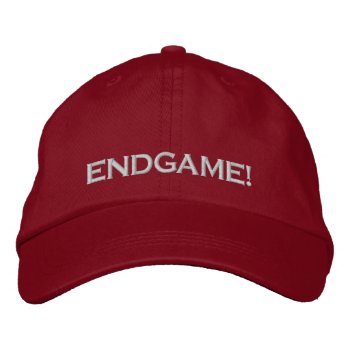 "endgame!"  Pc Game Player Cap by EarthGifts at Zazzle