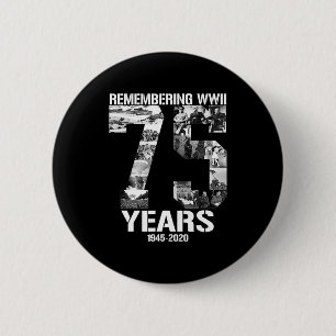 Ending Of Ww2 75th Anniversary 1945 2020 Ve Vj D T Button