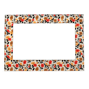Endleaves of Art floral pattern Magnetic Frame