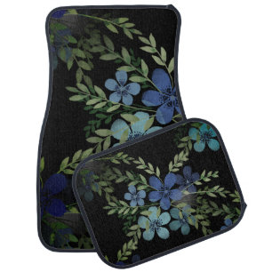 Endless Blue Forget Me Not Flowers Car Floor Mat