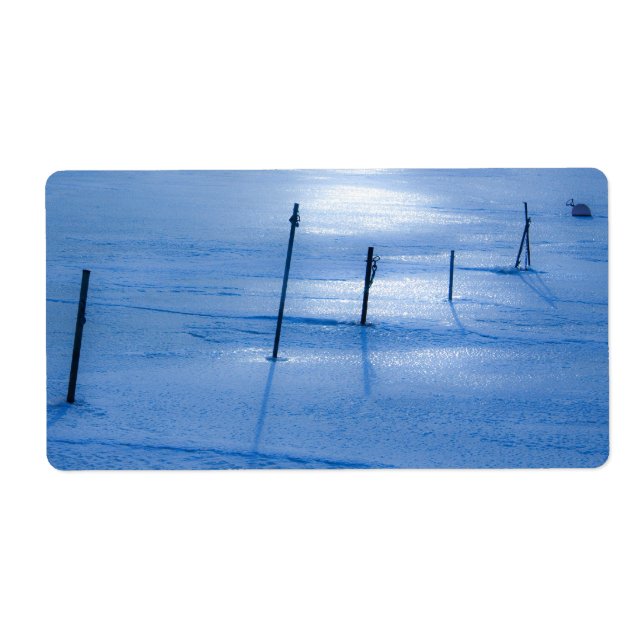 Endless blue ice label (Front)
