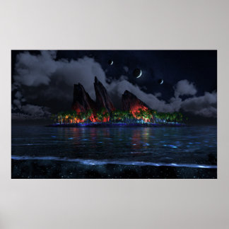 Endless Blue (Night) Poster