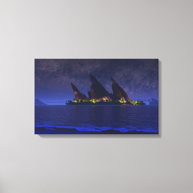 Endless Blue (Starlight) Canvas Print (Front)