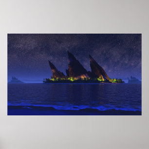 Endless Blue (Starlight) Poster