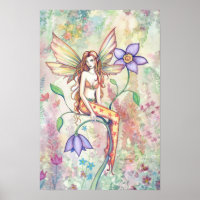 Endless Color Fairy Flower Art Poster Print