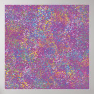 Endless Color Pattern Purple Abstract Art Poster