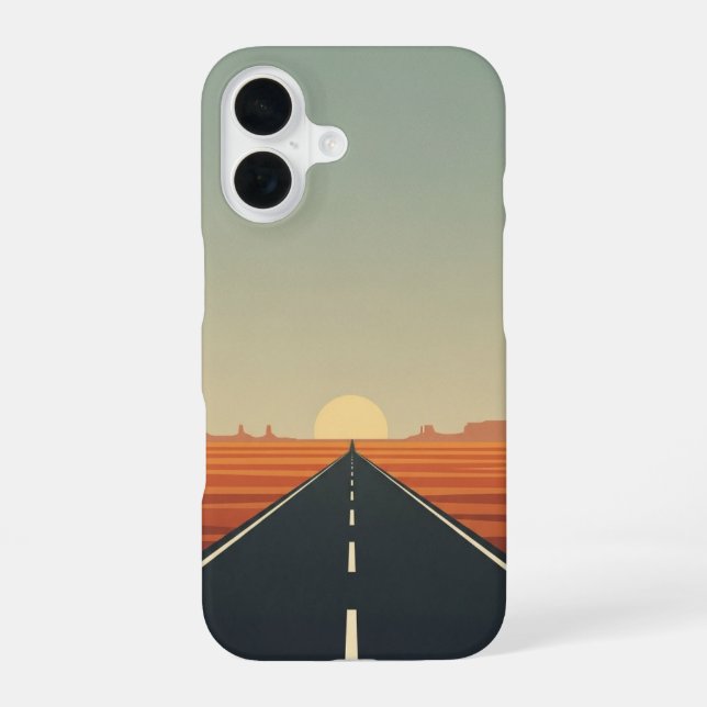 Endless Desert Highway iPhone Case (Back)
