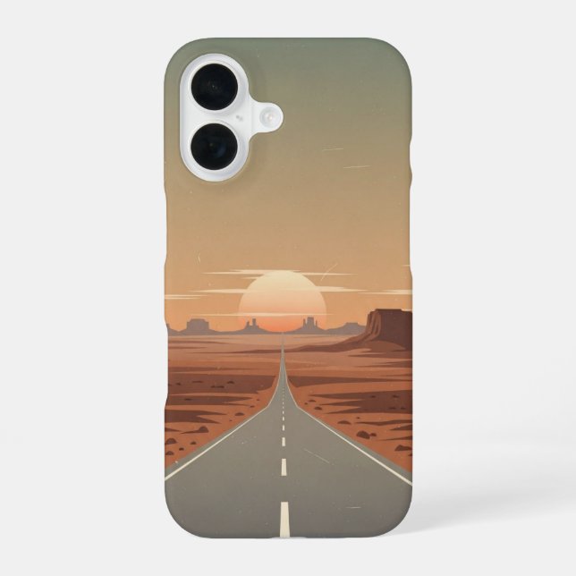 Endless Desert Highway iPhone Case (Back)