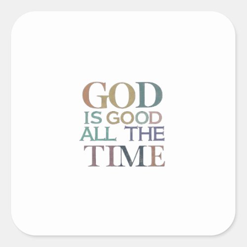 Endless Divine Grace Goodness Of God Square Sticker