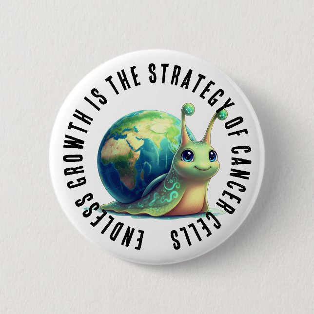 Endless Growth Is Strategy of Cancer Cells Snail Button (Front)