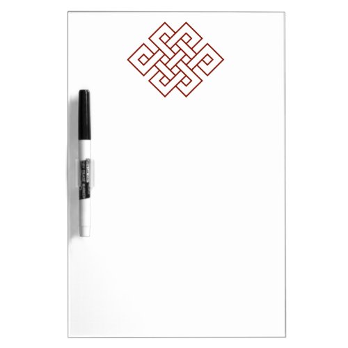 Endless Knot Auspicious Tibetan Buddhist Symbol Dry Erase Board