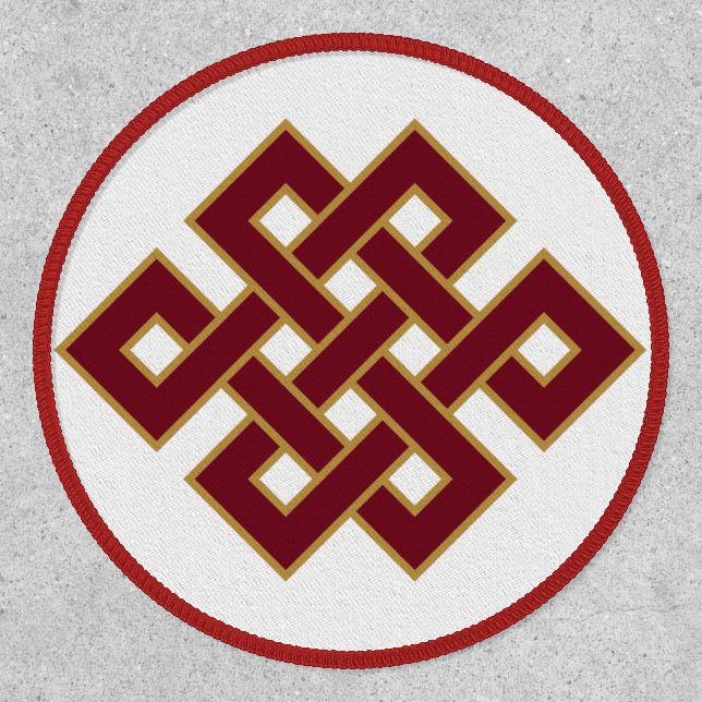 Endless Knot Buddhist Symbol Patch (Front)