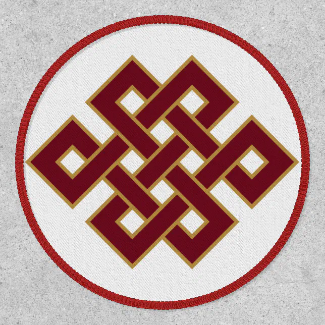 Handmade Embroidered Buddhist Endless Knot Rainbow Patches Handmade Embroidered Buddhist Endless Knot Rainbow Patches