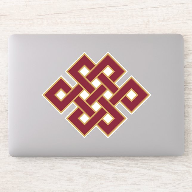 Endless Knot Buddhist Symbol Sticker (Computer)
