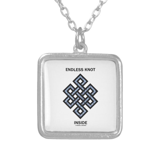 Endless Knot Inside (Psyche) Silver Plated Necklace