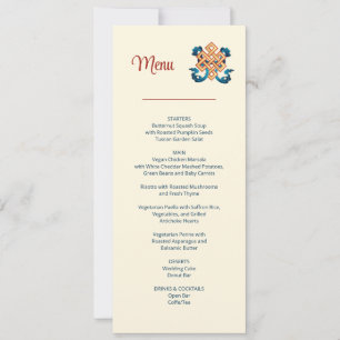 Endless Knot Tibetan Wedding Invitation