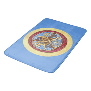  Endless knot with animals  Bath Mat