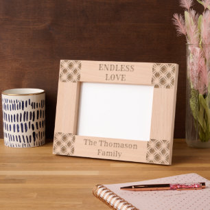 Endless Love Custom Family Name Picture Frame Engraved Frames