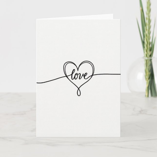 Endless Love Heart Card (Front)