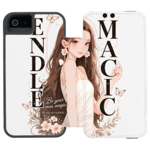 Endless Magic" Anime Girl Wallet Case - Aesthetic