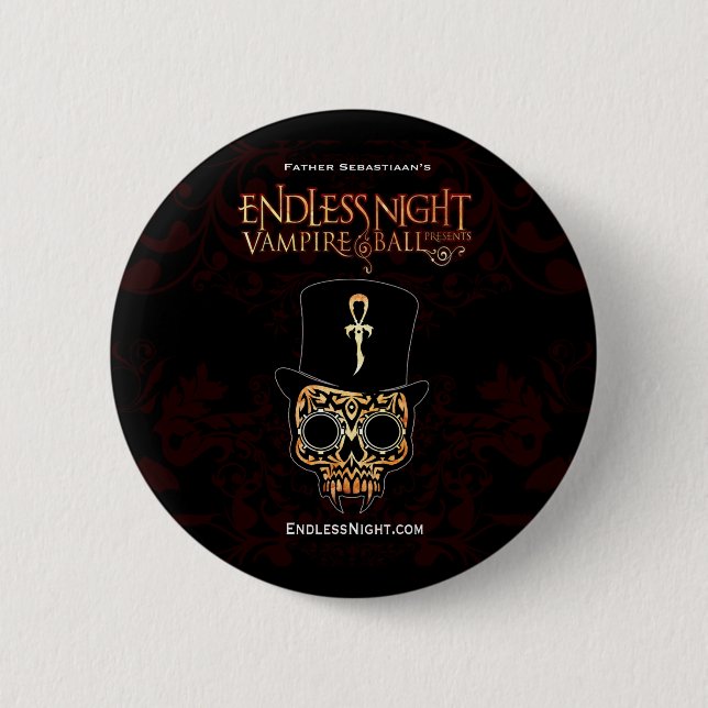Endless Night Vampire Ball: Fred Samedi Pinback Button (Front)