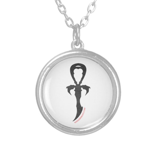Endless Night: Vampyre Legacy Ankh Silver Plated Necklace (Front)