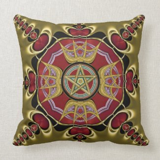 Endless Passion : Pentacle Symbol Cushion / Pillow throwpillow