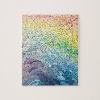 Endless Pastel Rainbow Jigsaw Puzzle