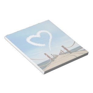 Endless Path Heart-Shaped Cloud Notepad