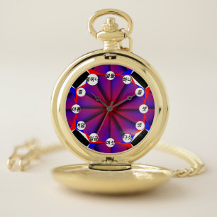 Endless Pinwheel (Korean Face) by Kenneth Yoncich Pocket Watch