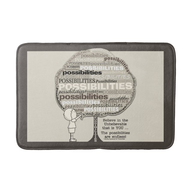 Endless Possibilities Bath Mat (Front)
