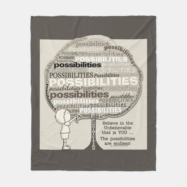 Endless Possibilities Fleece Blanket (Front)