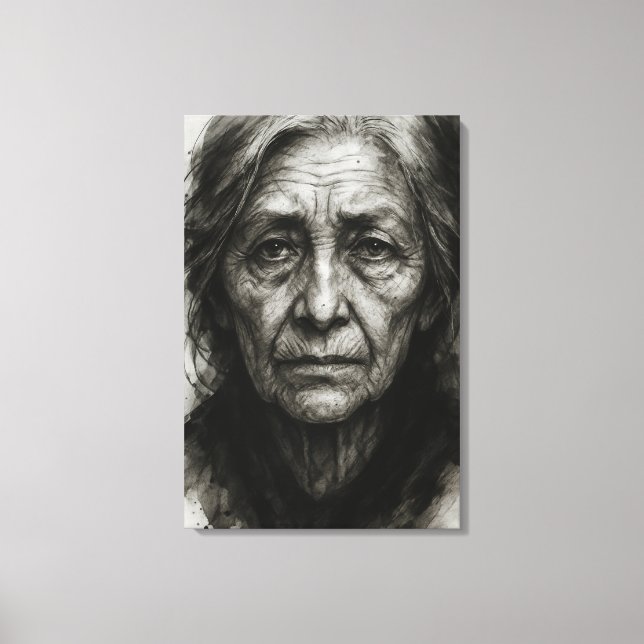 Endless Silence – Wrinkled Truth Canvas Print (Front)