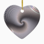 Endless Spirals - Fractal Art Ceramic Ornament