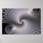 Endless Spirals - Fractal Art Poster