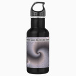 Endless Spirals - Fractal Art Water Bottle
