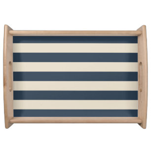 Endless Stripes Coastal Dune Serving Tray