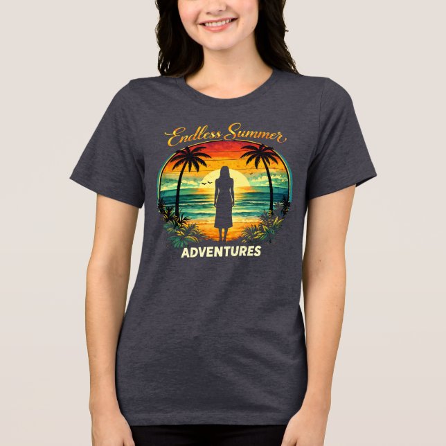 Endless Summer Adventure  Tri-Blend Shirt (Front)