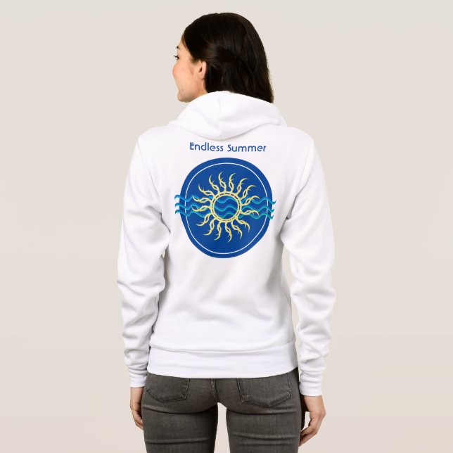 Endless Summer | Coastal Sun Full-Zip Hoodie (Back Full)
