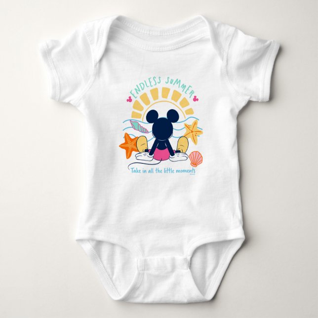 Endless Summer Mickey Mouse Baby Bodysuit (Front)