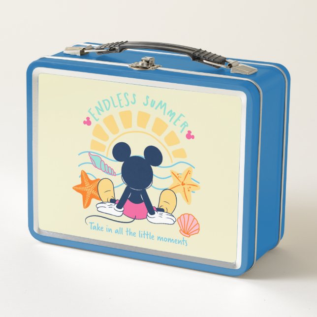 Endless Summer Mickey Mouse Metal Lunch Box (Front)