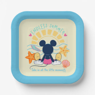 Endless Summer Mickey Mouse Paper Plates