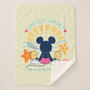 Endless Summer Mickey Mouse Sherpa Blanket