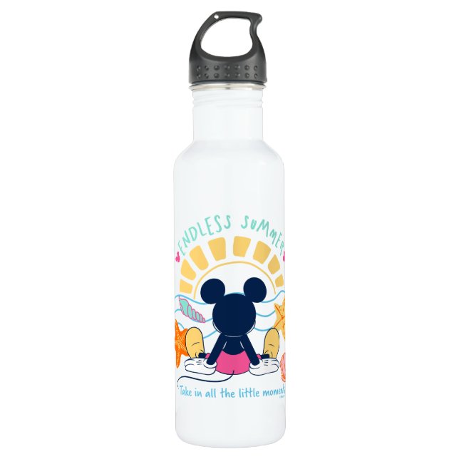 Endless Summer Mickey Mouse Stainless Steel Water Bottle (Front)