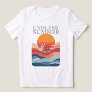 Endless Summer – Retro Sunset & Beach Vibes Tri-Blend Shirt