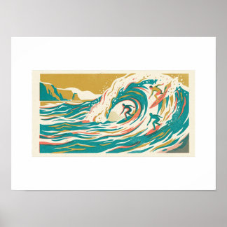 Endless Summer Risograph Poster