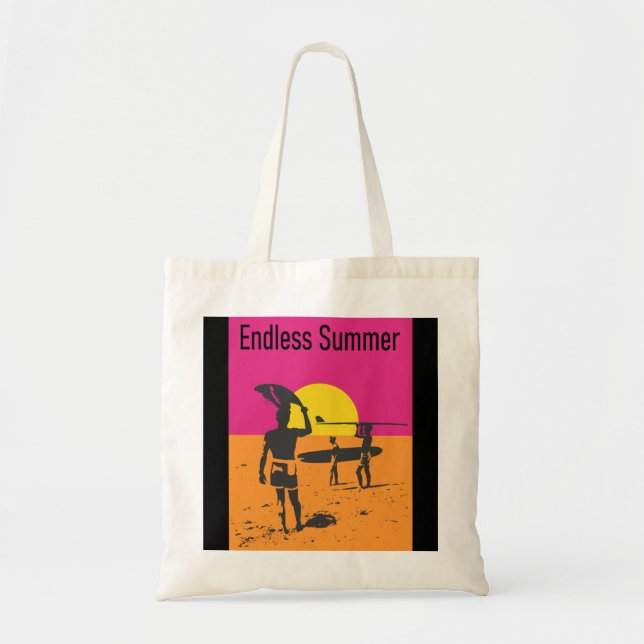 Endless Summer Surf Pullover Hoodie Tote Bag (Front)